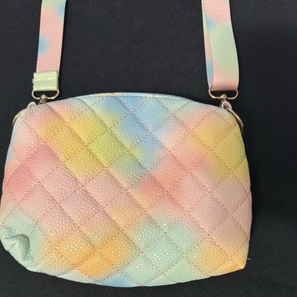 Brand New Ombre Pastel Tie Dye Quilt Style Purse - Crossbody Purse - Picture 2 of 3